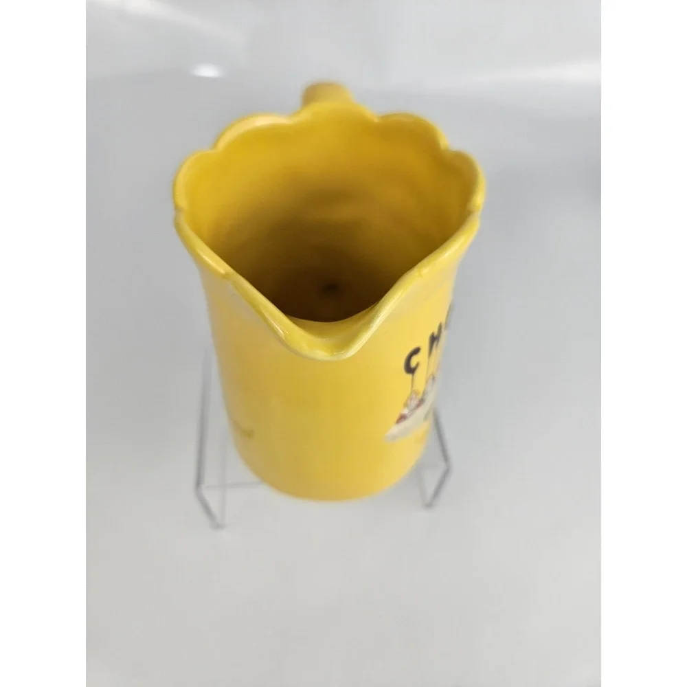 Chocolat Delespaul French Advertising‎ Small Pitcher Yellow France